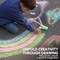 75 Pcs Sidewalk Chalk Set in 15 Packs, 5 Colors, Non-Toxic Jumbo Washable Chalk for Toddlers 1-3, Painting for Outdoor Art, School Supplies, Classroom Must Haves